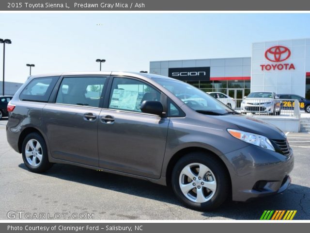 2015 Toyota Sienna L in Predawn Gray Mica