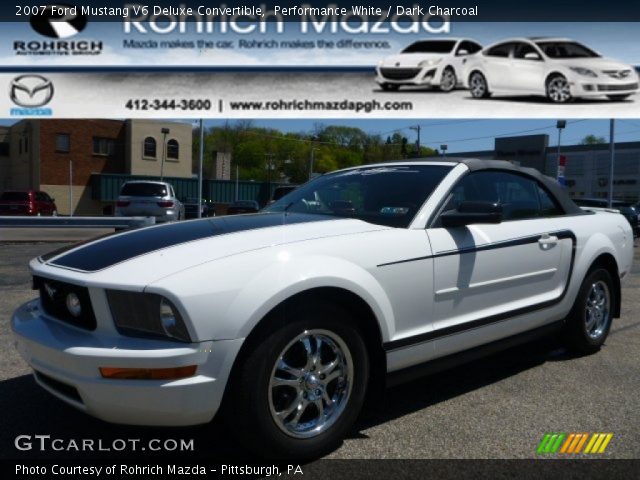 2007 Ford Mustang V6 Deluxe Convertible in Performance White