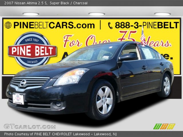 2007 Nissan Altima 2.5 S in Super Black