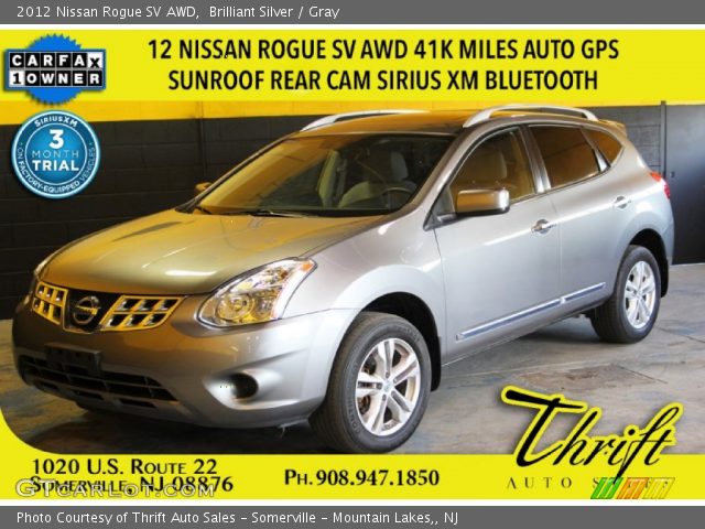 2012 Nissan Rogue SV AWD in Brilliant Silver