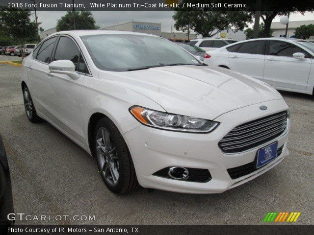 2016 Ford Fusion Titanium in White Platinum Tri-Coat Metallic