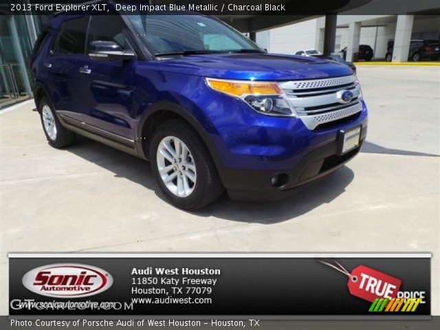 2013 Ford Explorer XLT in Deep Impact Blue Metallic