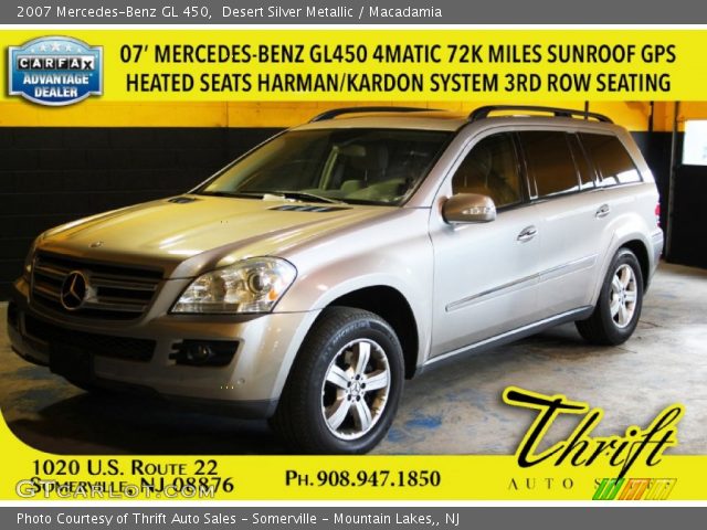 2007 Mercedes-Benz GL 450 in Desert Silver Metallic