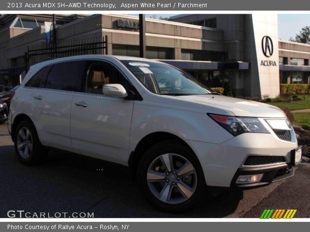 2013 Acura MDX SH-AWD Technology in Aspen White Pearl