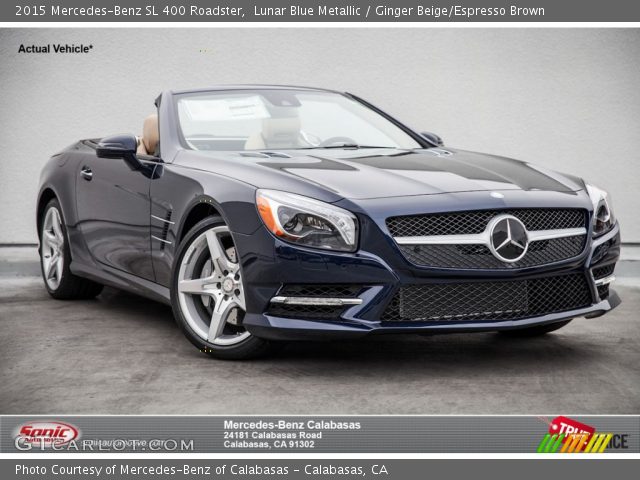 2015 Mercedes-Benz SL 400 Roadster in Lunar Blue Metallic