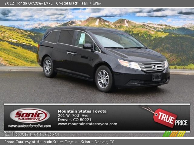 2012 Honda Odyssey EX-L in Crystal Black Pearl