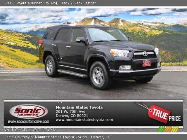2012 Toyota 4Runner SR5 4x4 in Black