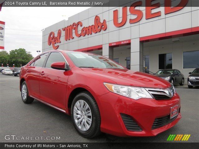 2014 Toyota Camry LE in Barcelona Red Metallic