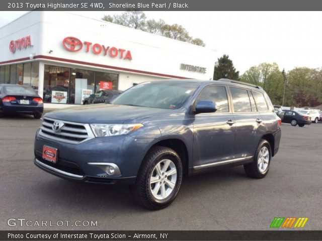 2013 Toyota Highlander SE 4WD in Shoreline Blue Pearl