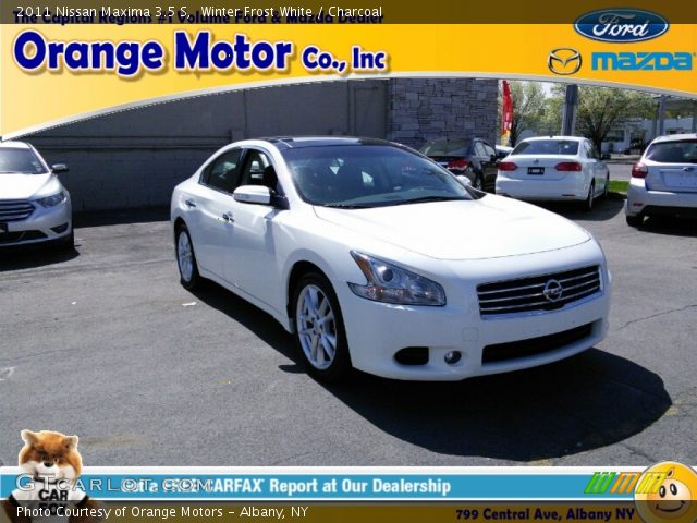 2011 Nissan Maxima 3.5 S in Winter Frost White
