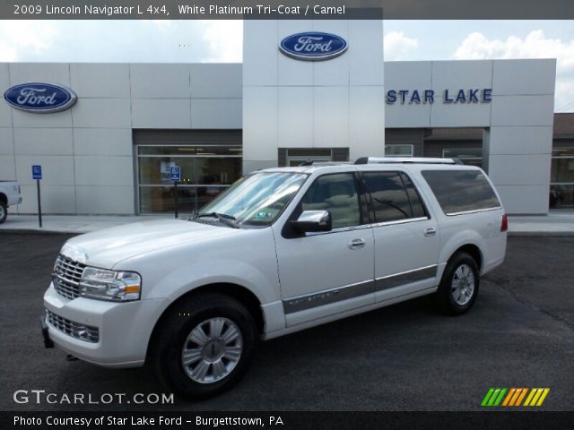 2009 Lincoln Navigator L 4x4 in White Platinum Tri-Coat