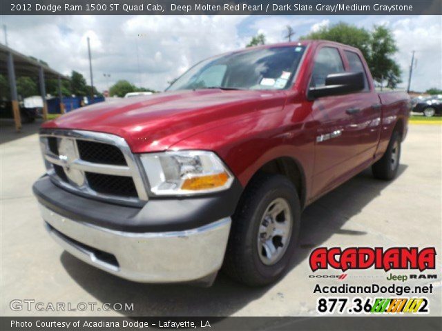 2012 Dodge Ram 1500 ST Quad Cab in Deep Molten Red Pearl