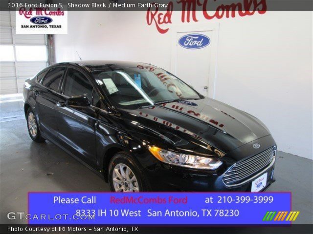 2016 Ford Fusion S in Shadow Black