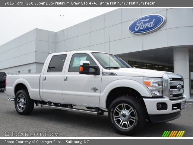 2015 Ford F250 Super Duty Platinum Crew Cab 4x4 in White Platinum
