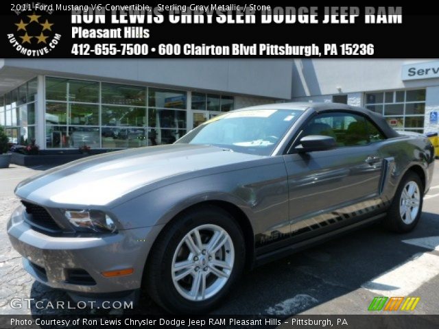 2011 Ford Mustang V6 Convertible in Sterling Gray Metallic