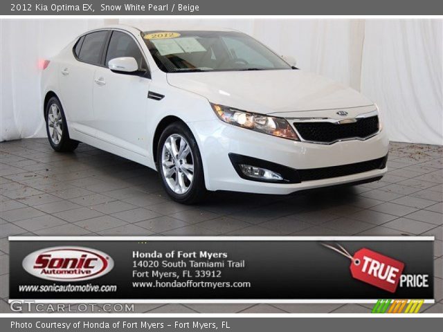 2012 Kia Optima EX in Snow White Pearl