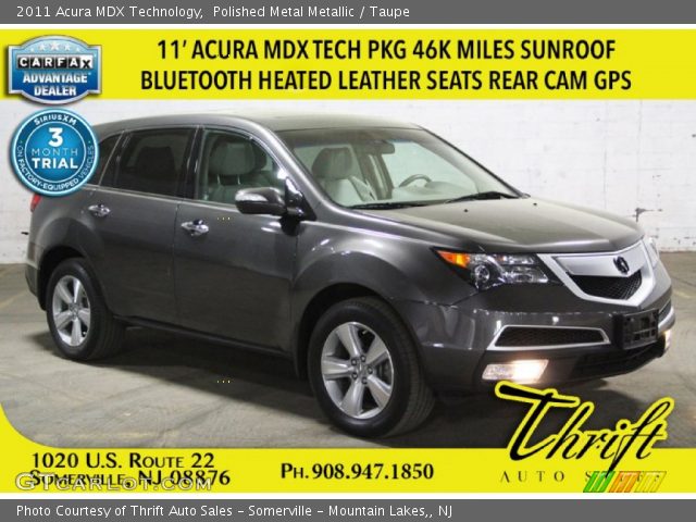 2011 Acura MDX Technology in Polished Metal Metallic