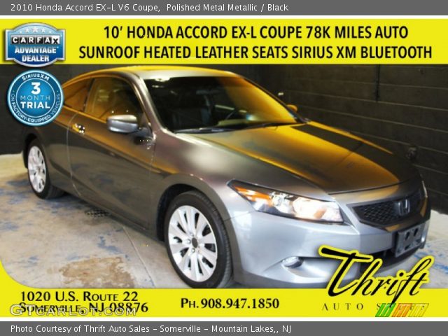 2010 Honda Accord EX-L V6 Coupe in Polished Metal Metallic