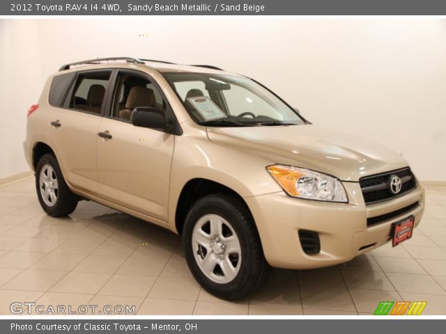 2012 Toyota RAV4 I4 4WD in Sandy Beach Metallic