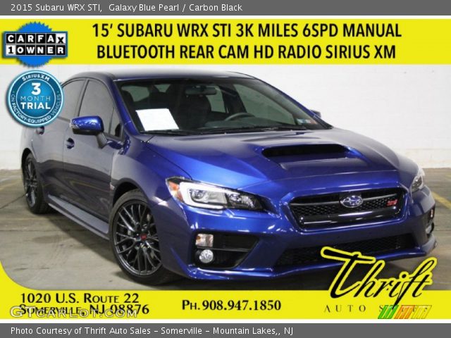 2015 Subaru WRX STI in Galaxy Blue Pearl