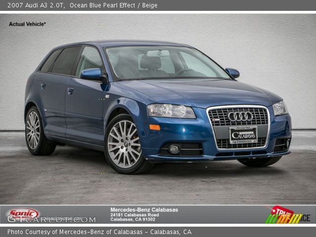 2007 Audi A3 2.0T in Ocean Blue Pearl Effect