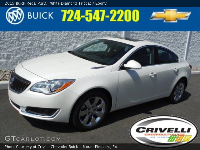 2015 Buick Regal AWD in White Diamond Tricoat