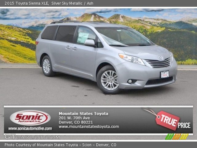 2015 Toyota Sienna XLE in Silver Sky Metallic