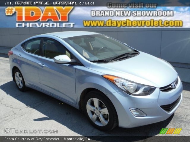 2013 Hyundai Elantra GLS in Blue Sky Metallic