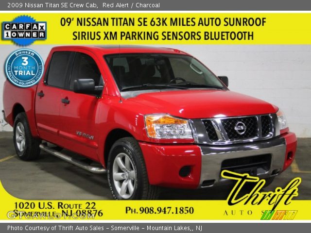 2009 Nissan Titan SE Crew Cab in Red Alert