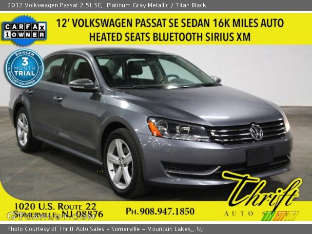 2012 Volkswagen Passat 2.5L SE in Platinum Gray Metallic