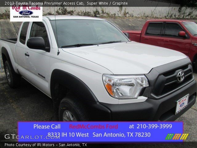 2013 Toyota Tacoma Prerunner Access Cab in Super White