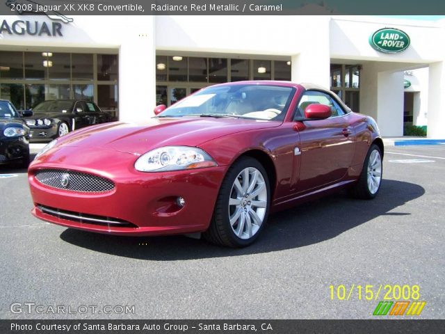 2008 Jaguar XK XK8 Convertible in Radiance Red Metallic