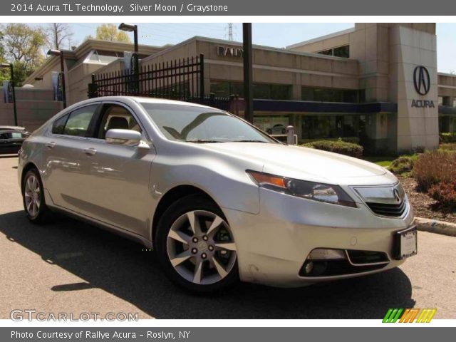 2014 Acura TL Technology in Silver Moon