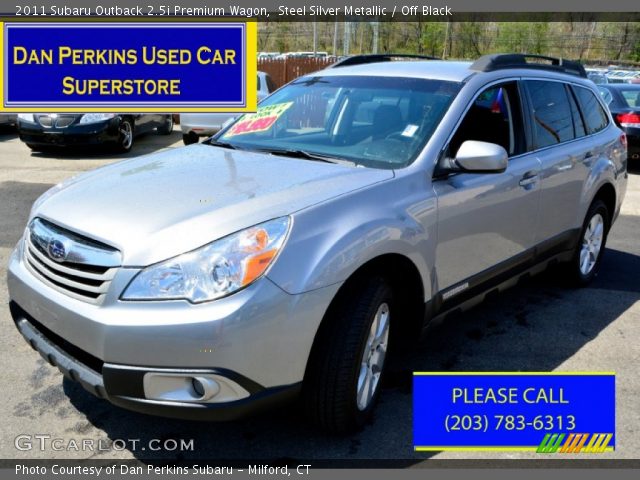 2011 Subaru Outback 2.5i Premium Wagon in Steel Silver Metallic