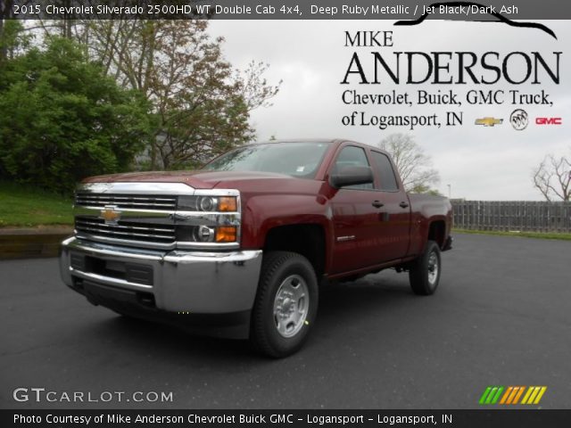 2015 Chevrolet Silverado 2500HD WT Double Cab 4x4 in Deep Ruby Metallic