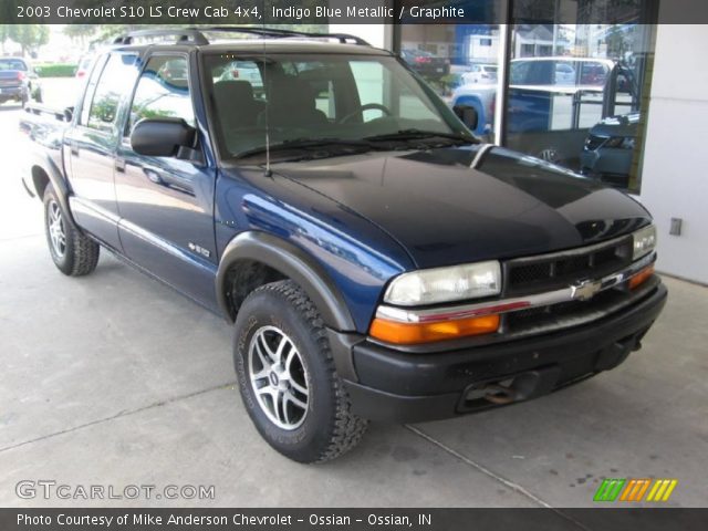 2003 Chevrolet S10 LS Crew Cab 4x4 in Indigo Blue Metallic