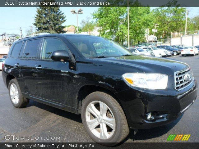 2010 Toyota Highlander Limited 4WD in Black