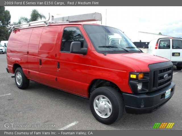2009 Ford E Series Van E150 Cargo in Red