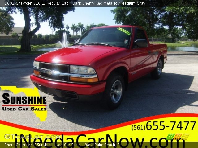 2002 Chevrolet S10 LS Regular Cab in Dark Cherry Red Metallic