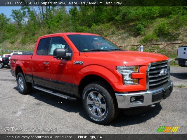 2015 Ford F150 XLT SuperCab 4x4 in Race Red
