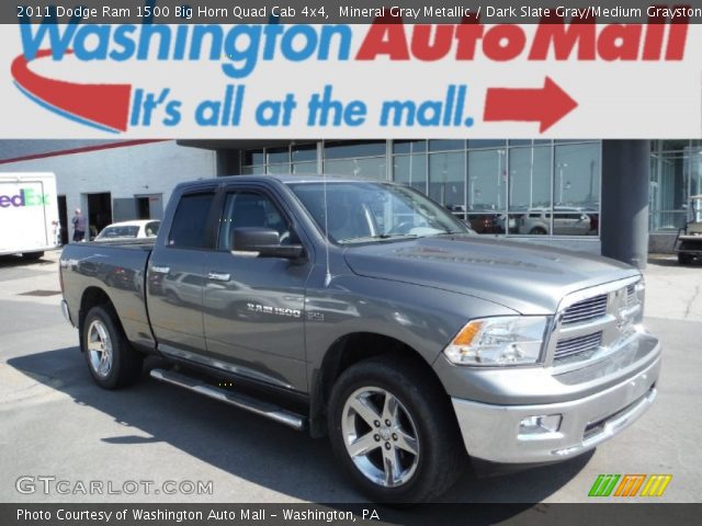 2011 Dodge Ram 1500 Big Horn Quad Cab 4x4 in Mineral Gray Metallic