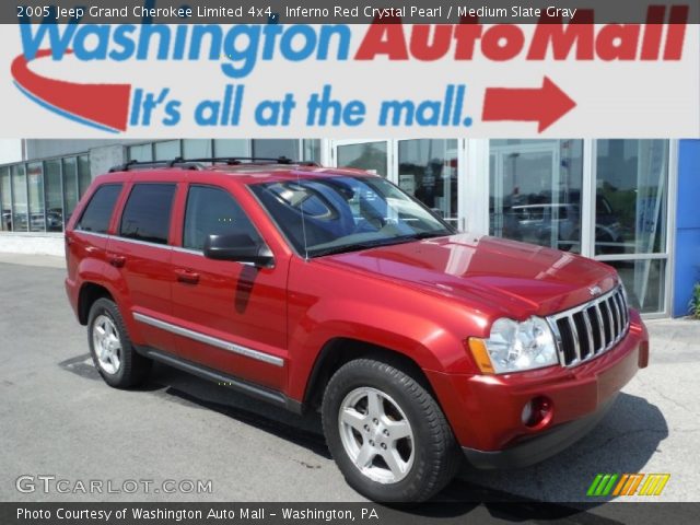 2005 Jeep Grand Cherokee Limited 4x4 in Inferno Red Crystal Pearl