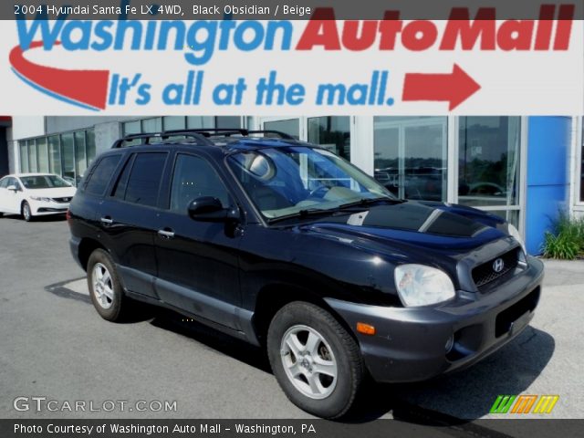 2004 Hyundai Santa Fe LX 4WD in Black Obsidian