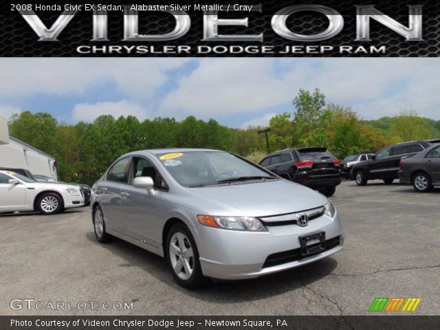 2008 Honda Civic EX Sedan in Alabaster Silver Metallic
