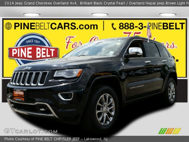 2014 Jeep Grand Cherokee Overland 4x4 in Brilliant Black Crystal Pearl