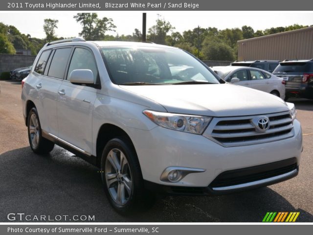 2011 Toyota Highlander Limited in Blizzard White Pearl