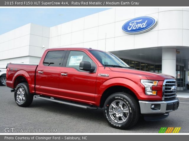 2015 Ford F150 XLT SuperCrew 4x4 in Ruby Red Metallic