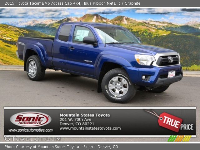 2015 Toyota Tacoma V6 Access Cab 4x4 in Blue Ribbon Metallic