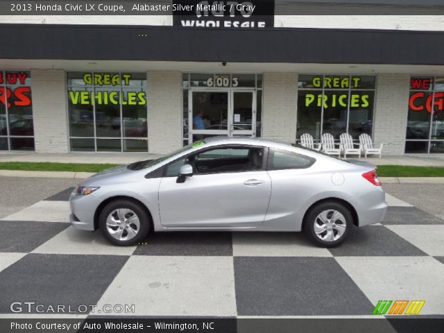 2013 Honda Civic LX Coupe in Alabaster Silver Metallic