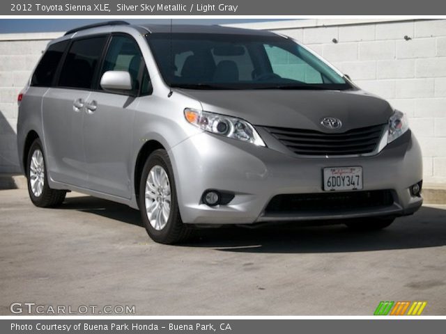 2012 Toyota Sienna XLE in Silver Sky Metallic
